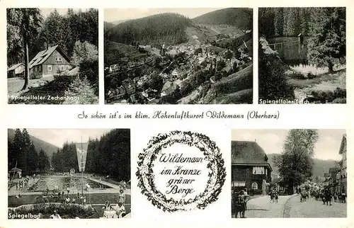 AK / Ansichtskarte Wildemann Spiegeltaler Zechenhaus Spiegelbad Kat. Wildemann Harz
