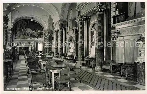 AK / Ansichtskarte Wiesbaden Kurhaus Muschelsaal Kat. Wiesbaden