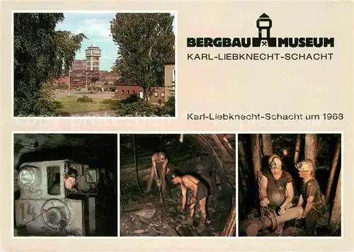AK / Ansichtskarte Oelsnitz Erzgebirge Bergbaumuseum Karl Liebknecht Schacht Kat. Oelsnitz Erzgebirge