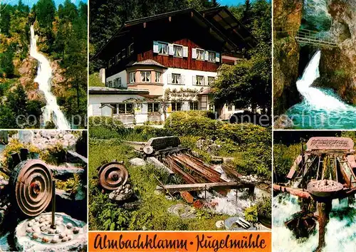 AK / Ansichtskarte Almbachklamm Gasthaus Pension Kugelmuehle Wasserfall Kat. Berchtesgaden