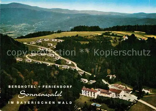 AK / Ansichtskarte Schoefweg Berghotel Feriendorf Sonnenwald Brotjacklriegel Naturpark Bayerischer Wald Fliegeraufnahme Kat. Schoefweg