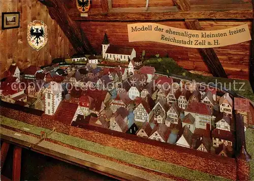 AK / Ansichtskarte Zell Harmersbach Modell der ehemaligen kleinsten freien Reichsstadt Kat. Zell am Harmersbach