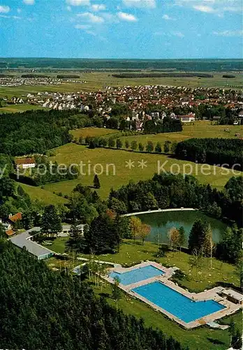 AK / Ansichtskarte Bad Woerishofen Schwimmbad am Sonnenbuechlsee Fliegeraufnahme Kat. Bad Woerishofen