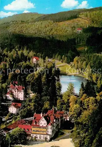 AK / Ansichtskarte Bad Sachsa Harz Teilansicht mit Schmelzteich Kat. Bad Sachsa