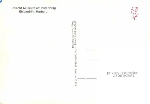 AK / Ansichtskarte Ehestorf Harburg Freilichtmuseum Kiekeberg Luftbild Kat. Rosengarten