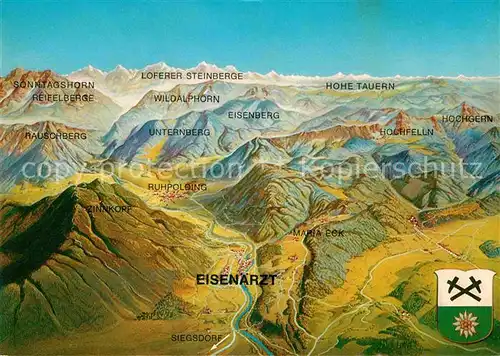 AK / Ansichtskarte Eisenaerzt Alpenpanorama Kat. Siegsdorf