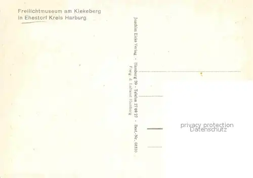 AK / Ansichtskarte Ehestorf Harburg Freilichtmuseum Kiekeberg Kat. Rosengarten