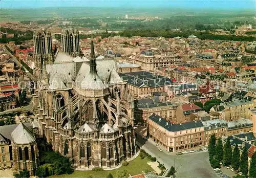 AK / Ansichtskarte Reims Champagne Ardenne Abside de la Cathedrale Chapelle Palatine vue aerienne Kat. Reims