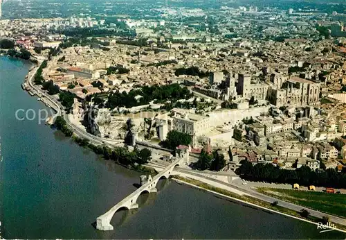 AK / Ansichtskarte Avignon Vaucluse Pont Saint Benezet Luftaufnahme Kat. Avignon