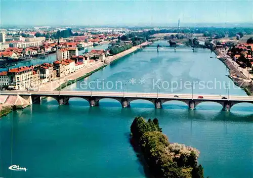 AK / Ansichtskarte Roanne Loire Luftaufnahme Bruecken Kat. Roanne