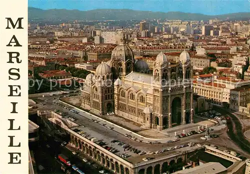 AK / Ansichtskarte Marseille Kathedrale Luftaufnahme Kat. Marseille
