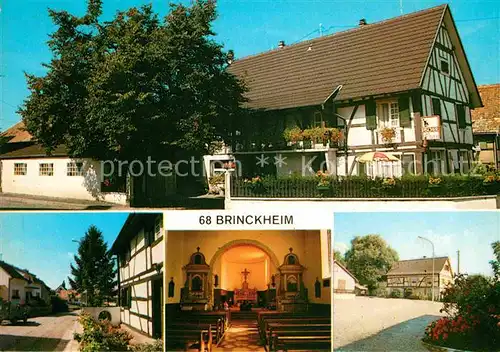 AK / Ansichtskarte Brinckheim Kirche Fachwerk Kat. Brinckheim
