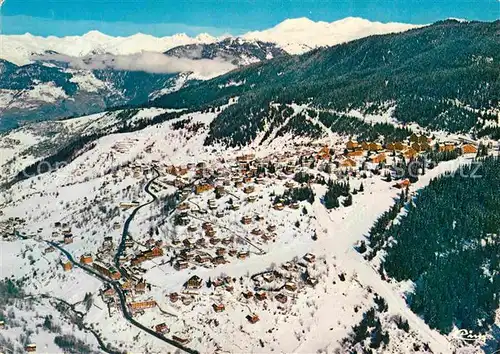 AK / Ansichtskarte Meribel Luftaufnahme Winter Panorama Kat. Les Allues