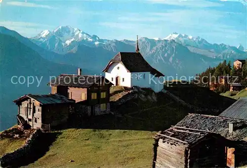 AK / Ansichtskarte Bettmeralp VS mit Fletschhorn Alphubel Dom Matterhorn Kat. Bettmeralp