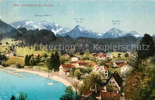 AK / Ansichtskarte Bad Faulenbach mit Schlicke Vilser Kogl Rossberg Kat. Fuessen