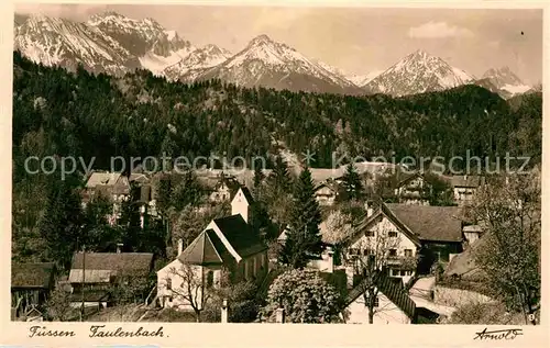 AK / Ansichtskarte Faulenbach Fuessen Teilansicht Kat. Fuessen