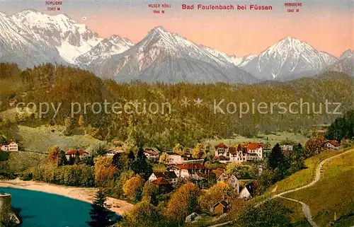 AK / Ansichtskarte Bad Faulenbach mit Schlicke Vilser Koegl und Rossberg Kat. Fuessen