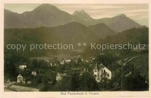 AK / Ansichtskarte Bad Faulenbach Panorama Kat. Fuessen