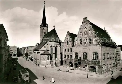 AK / Ansichtskarte Wasserburg Inn Marienplatz Kirche Kat. Wasserburg a.Inn