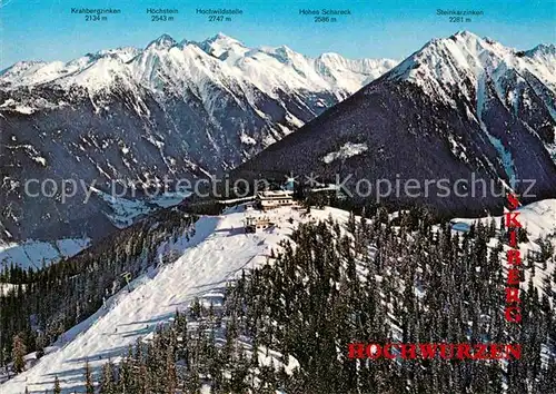 AK / Ansichtskarte Rohrmoos Schladming Hochwurzen Hochwurzenhuette Steinkarzinken Krahbergzinken Kat. Schladming