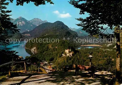 AK / Ansichtskarte Schwangau Alpsee Schwansee  Kat. Schwangau