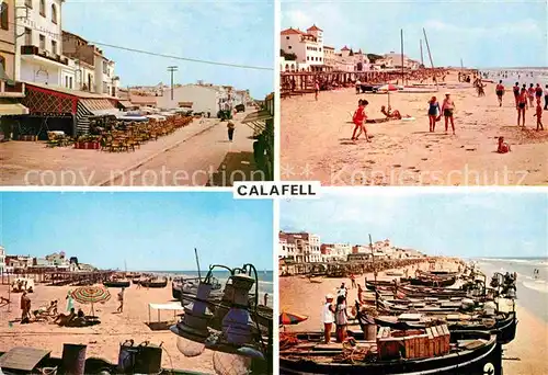 AK / Ansichtskarte Calafell Strand Boot Kat. Spanien