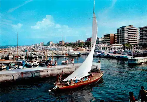 AK / Ansichtskarte Riccione Segelboot Hafen