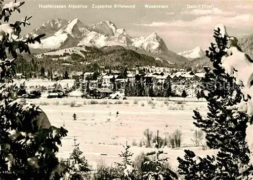 AK / Ansichtskarte Kruen Zugspitze Riffelwand Waxenstein Hochblassen Kat. Kruen