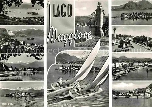 AK / Ansichtskarte Lago Maggiore Fliegeraufnahmen  Kat. Italien