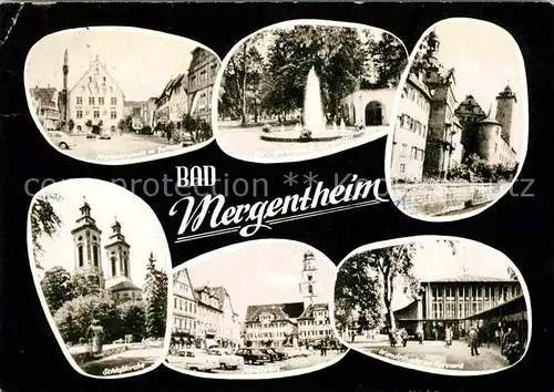 AK / Ansichtskarte Mergentheim Bad Schloss Wandelhalle Marktplatz Kat. Bad Mergentheim