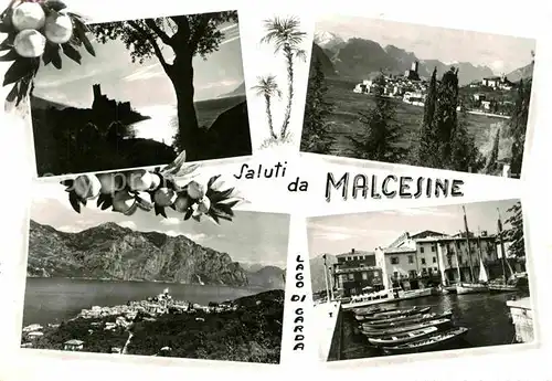 AK / Ansichtskarte Malcesine Lago di Garda Hafen  Kat. Malcesine
