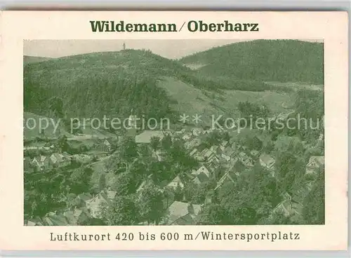 AK / Ansichtskarte Wildemann Fliegeraufnahme Kat. Wildemann Harz