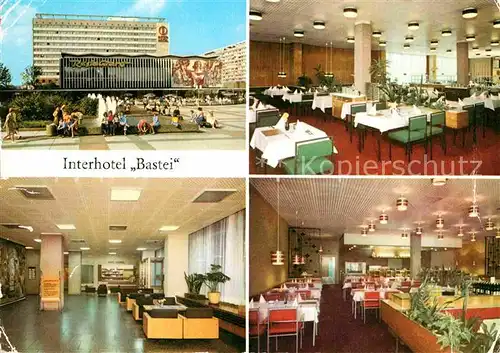 AK / Ansichtskarte Dresden Interhotel Bastei Restaurant Empfang Kat. Dresden Elbe