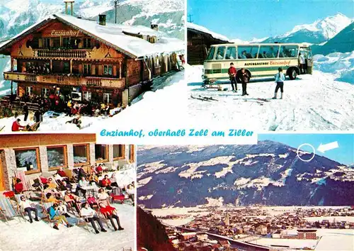 AK / Ansichtskarte Zell Ziller Tirol Winter Enzianhof  Kat. Zell am Ziller