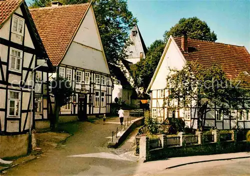 AK / Ansichtskarte Meinberg Bad Kirche Fachwerk Kat. Horn Bad Meinberg