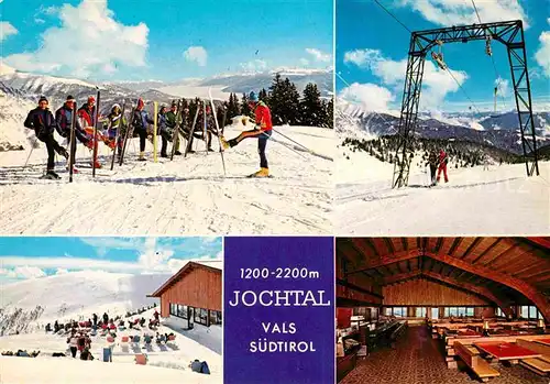 AK / Ansichtskarte Vals Tirol Jochtal Skifahrer Lift Winter