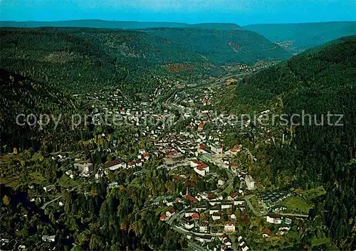 AK / Ansichtskarte Wildbad Schwarzwald Thermen Luftaufnahme Panorama Kat. Bad Wildbad