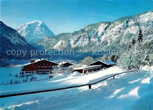 AK / Ansichtskarte Karlstein Oberbayern Thumsee Haus Seeblick Winter Kat. Bad Reichenhall