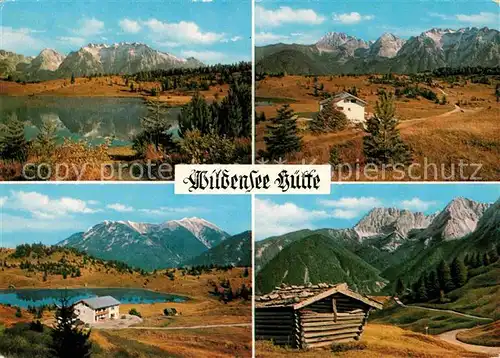 AK / Ansichtskarte Mittenwald Karwendel Tirol Wildenseehuette Berggasthaus Kat. Schwaz