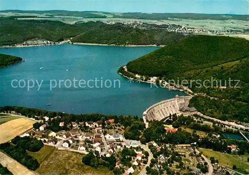 AK / Ansichtskarte Edertal Talsperre Sperrmauer Schloss Waldeck Kat. Edertal