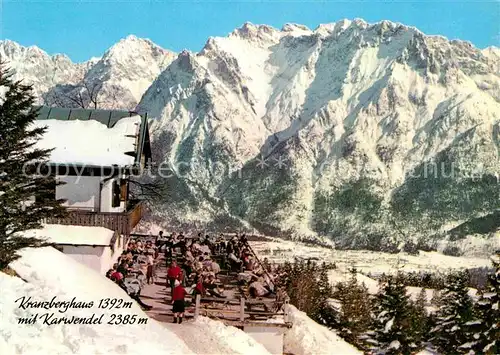 AK / Ansichtskarte Mittenwald Bayern Kreuzberghaus Karwendel Winter Kat. Mittenwald