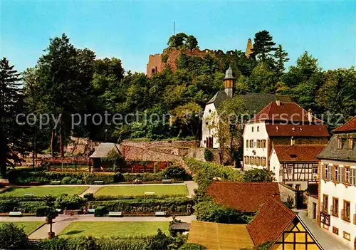 AK / Ansichtskarte Lindenfels Odenwald Kurgarten Burg Kat. Lindenfels