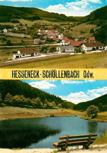 AK / Ansichtskarte Hesseneck Schoellenbach Seepartie Kat. Hesseneck