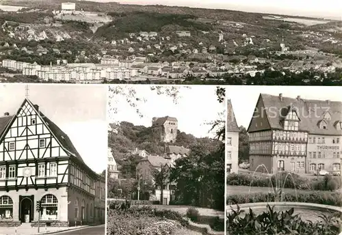 AK / Ansichtskarte Bad Frankenhausen Blick von Hainleite Schwan Hausmannsturm Anger Apotheke Kat. Bad Frankenhausen