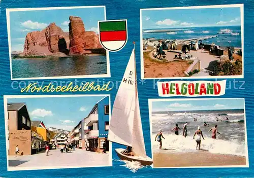 AK / Ansichtskarte Helgoland Strand Ortspartie Felsen Kat. Helgoland