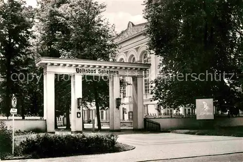 AK / Ansichtskarte Bad Salzelmen Eingang zum Voklsbad Kat. Schoenebeck