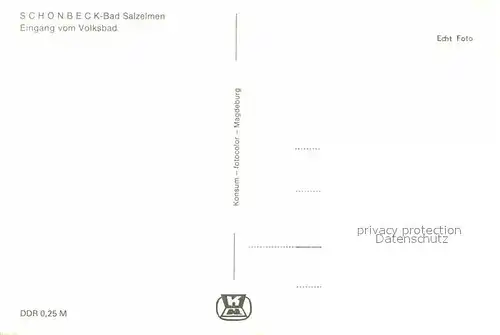 AK / Ansichtskarte Bad Salzelmen Eingang zum Voklsbad Kat. Schoenebeck