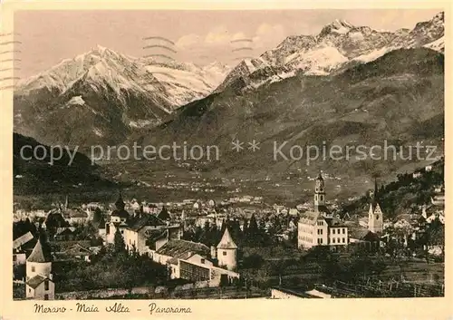 AK / Ansichtskarte Merano Suedtirol Panorama  Kat. Merano