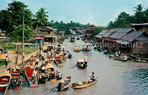 AK / Ansichtskarte Bangkok Wad Sai Floating Market  Kat. Bangkok