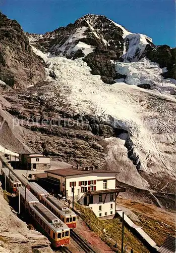 AK / Ansichtskarte Eigergletscher Station und Hotel Bergbahn Kat. Eigergletscher